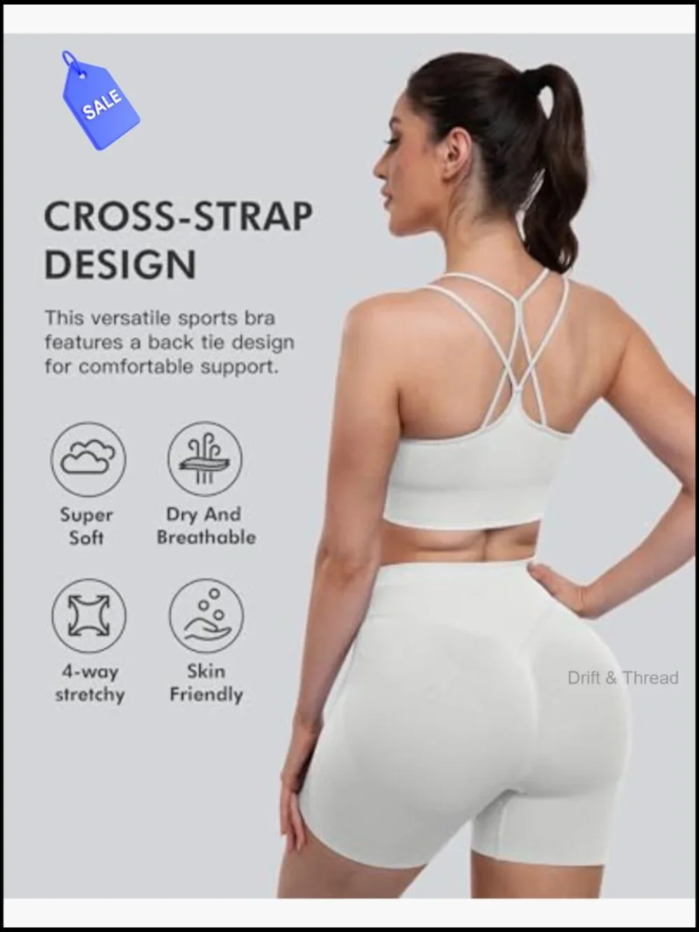 4 Pack Padded High Support Sports Bras Seamless Racerback Workout Yoga